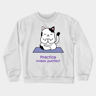 Practice makes purrfect Crewneck Sweatshirt